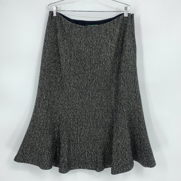 Lauren Ralph Lauren Dresses & Skirts - Lauren Ralph Lauren Gray Tweed Tulip Skirt